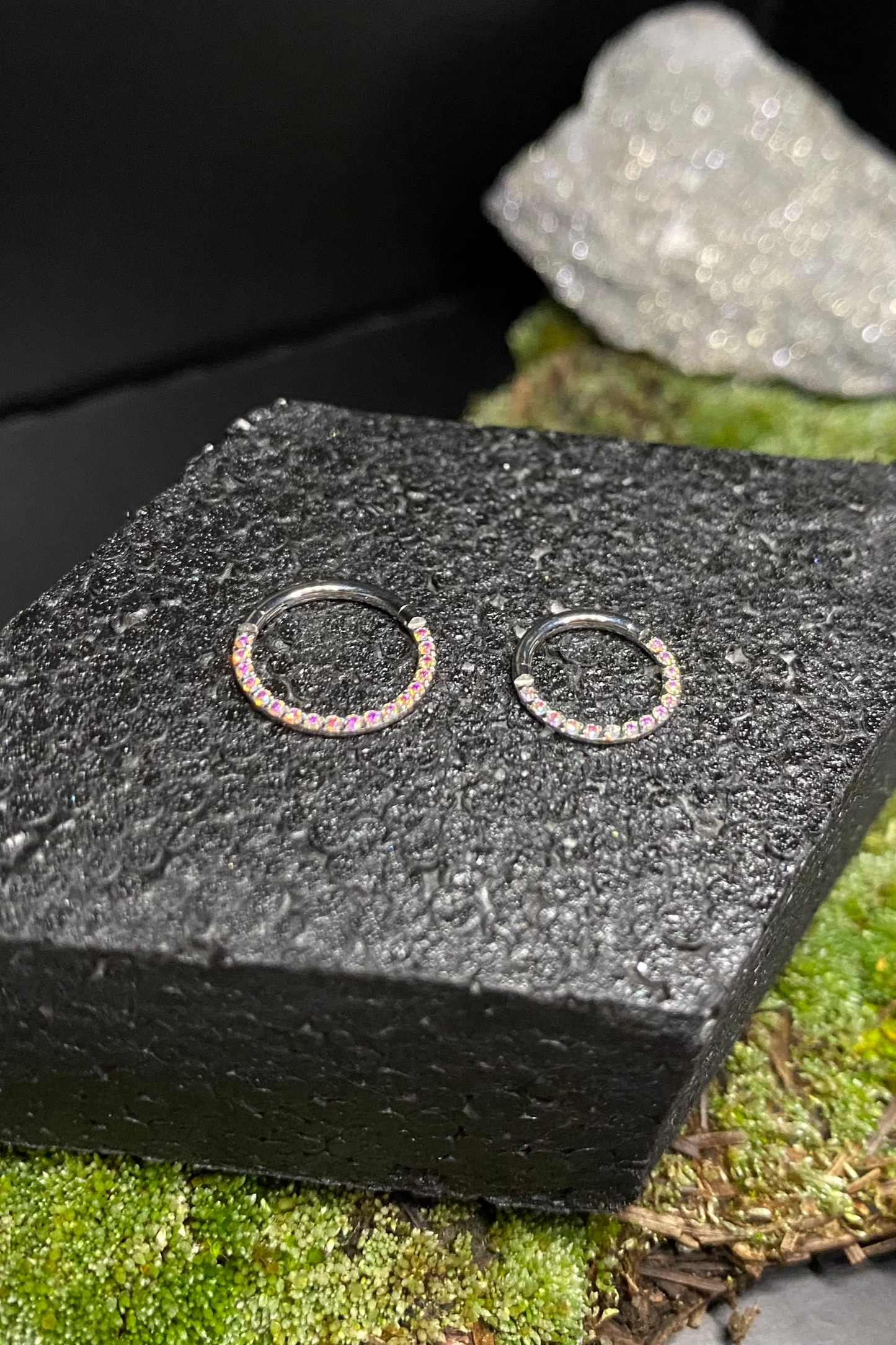 Titanium Front CZ Hinged Clicker