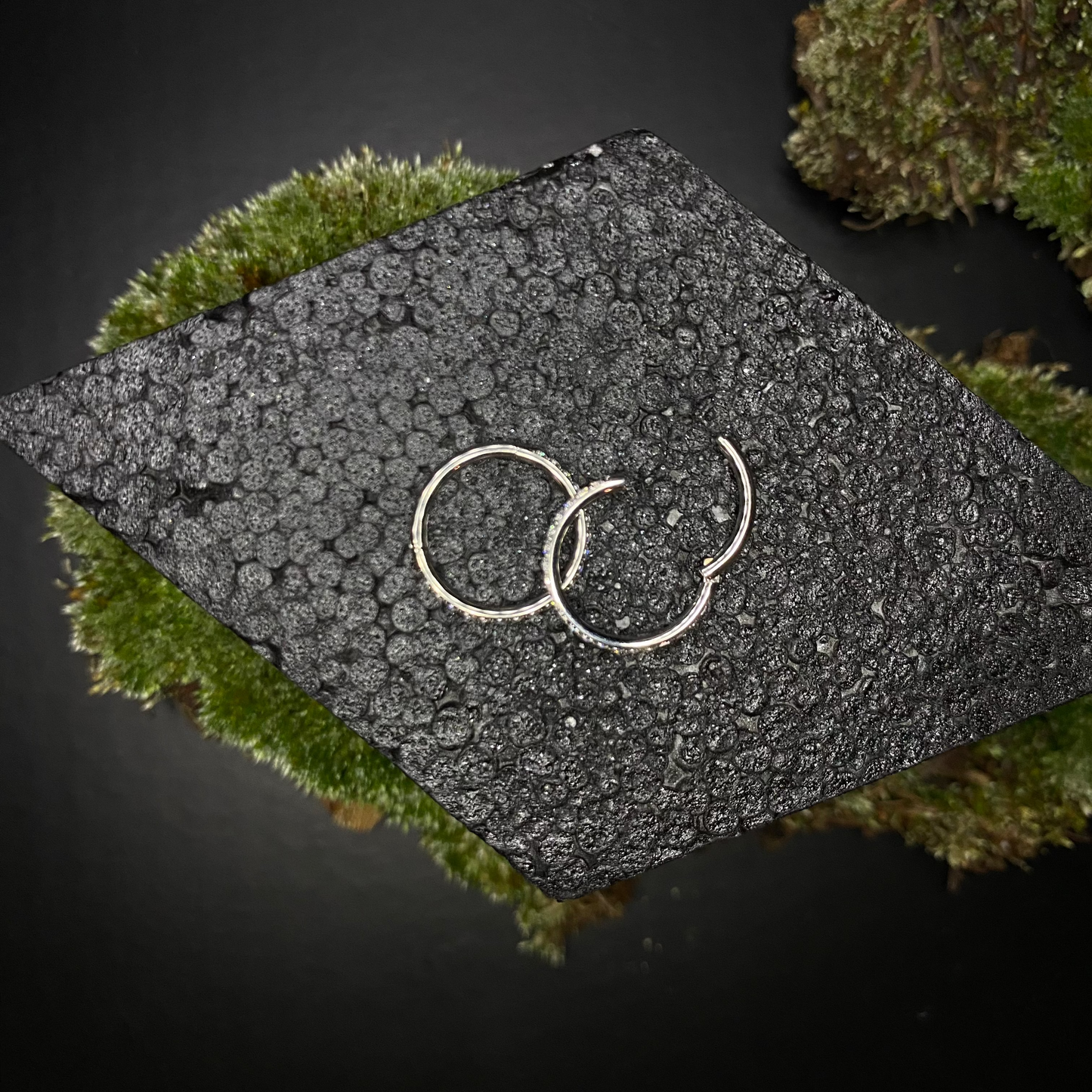 Pave Titanium Hinged Clicker