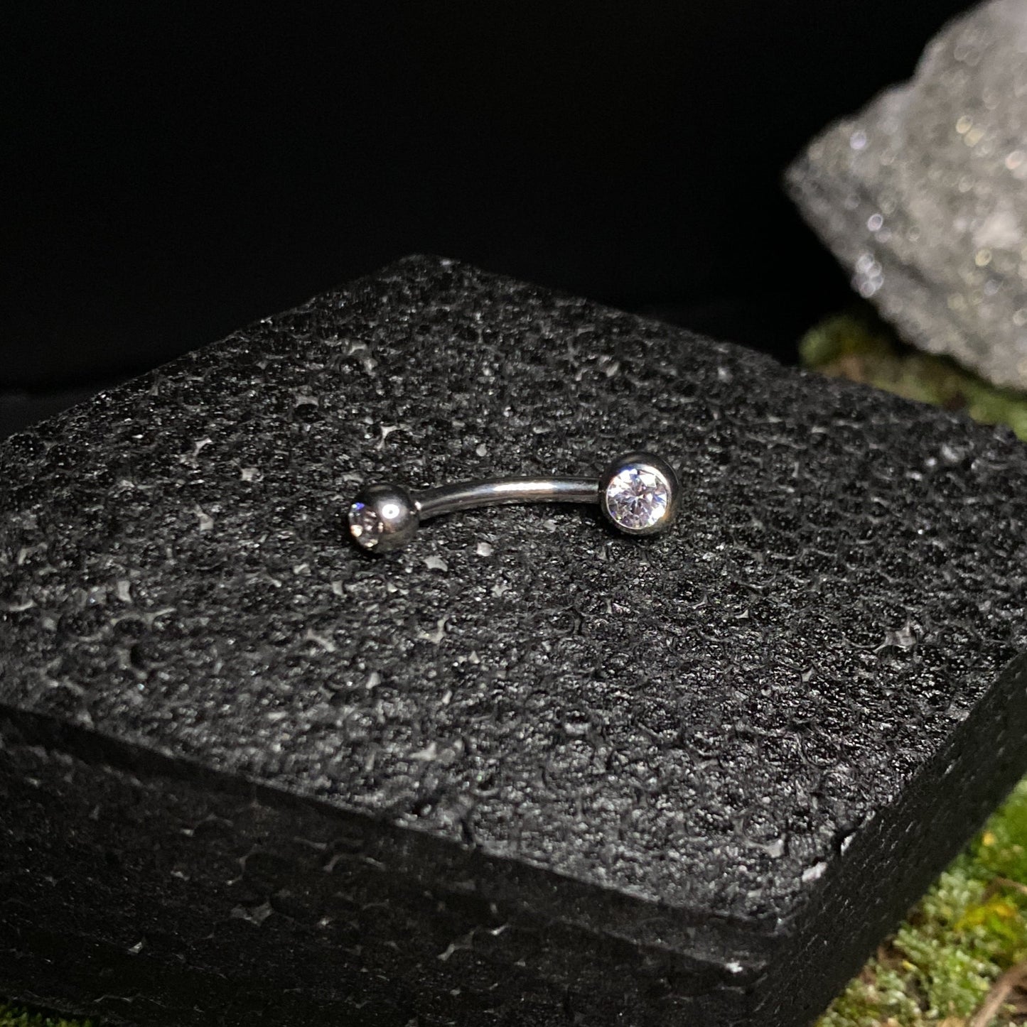 Titanium Micro Curved Barbell