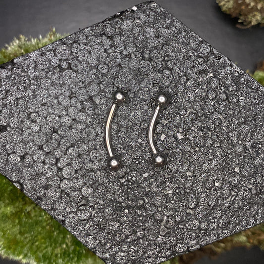 Titanium Threadless Curved Barbell