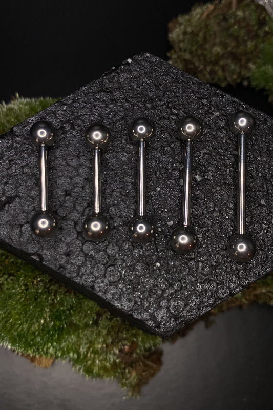 Titanium Internally Threaded Straight Barbell