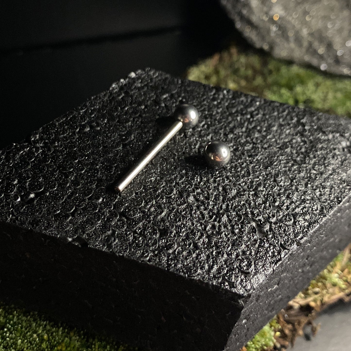 Titanium Internally Threaded Straight Barbell