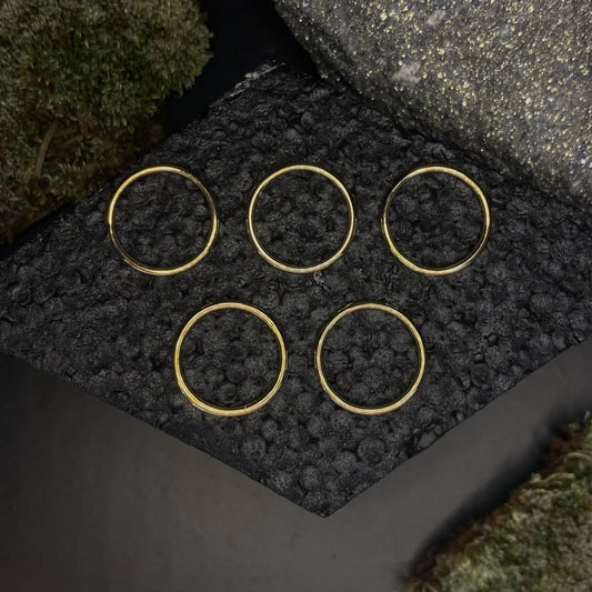 14K Gold Hoop