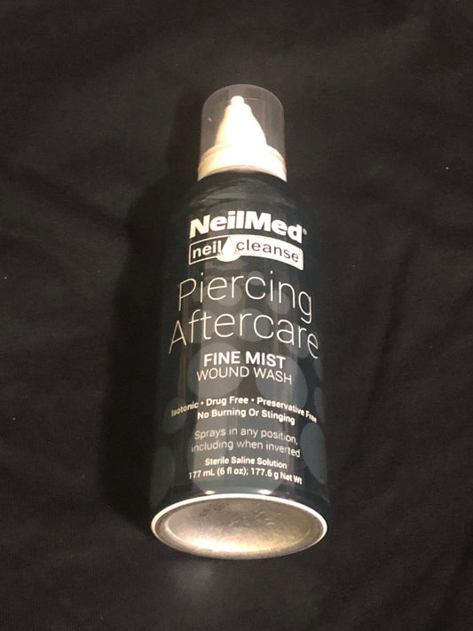 Neilmed fine mist piercing aftercare spray (6.3 oz can) FREE SHIPPING